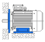 Исполнение IM 2081 - электродвигатель комбинированный (лапы и фланец)